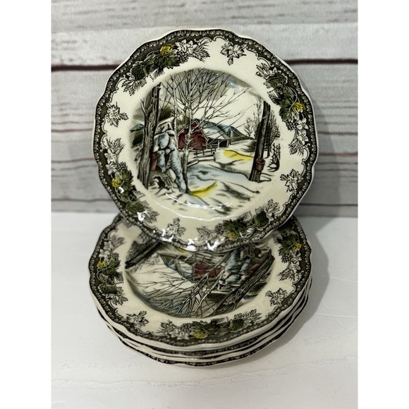 Johnson Brothers Other - 6~Johnson Bros. Friendly Village Bread & Butter/Dessert Plate Sugar Maples